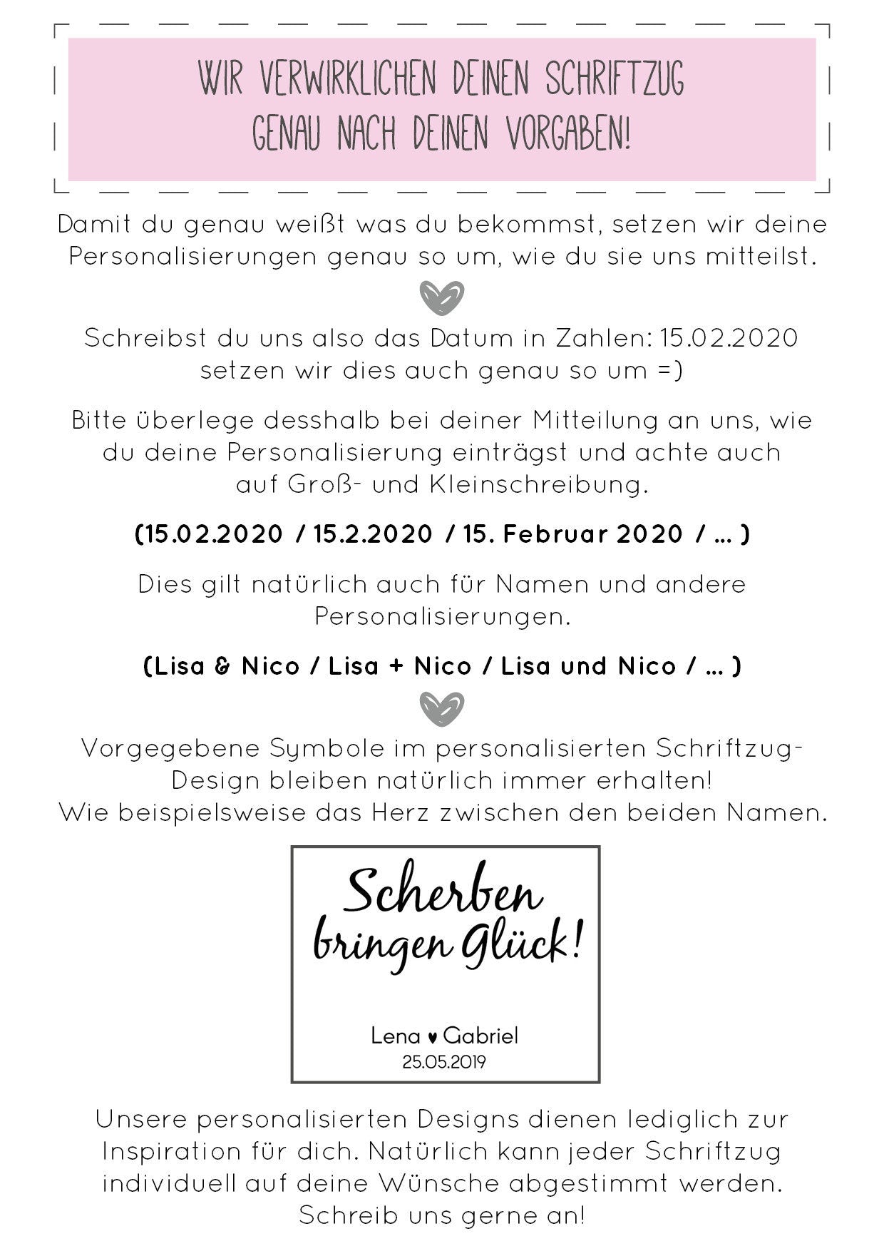 Aufkleber - Mein Brautstrauß - Motiv 2 | DIY Bilderrahmen - Brautstraußerinnerung | Personalisierte Schriftzüge zum Aufkleben - SelfmadeStudio