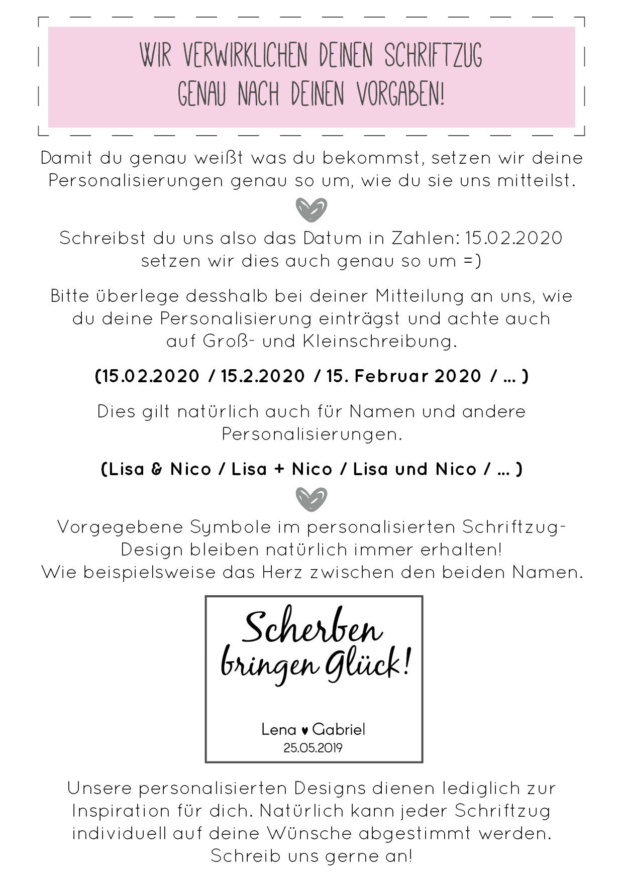 Aufkleber - Mein Brautstrauß - Motiv 7 | DIY Bilderrahmen - Brautstraußerinnerung | Personalisierte Schriftzüge zum Aufkleben - SelfmadeStudio