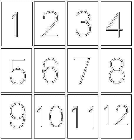 Aufkleber für "Tischnummern" / Zahlen | Sitzplan-Nummer | Nummerierung für Tische - SelfmadeStudio