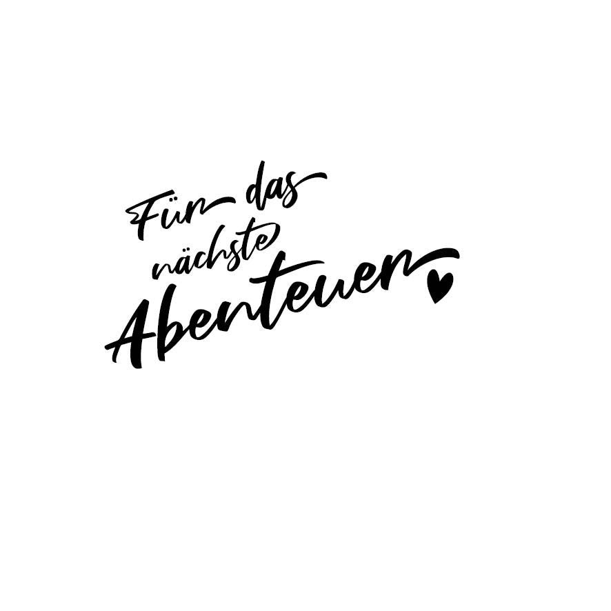 Bilderrahmen - Aufkleber für DIY Spardose Abenteuer nur Aufkleber - Schriftzug / Reise - Geschenkidee verschiedene Motive / Schriftzug
