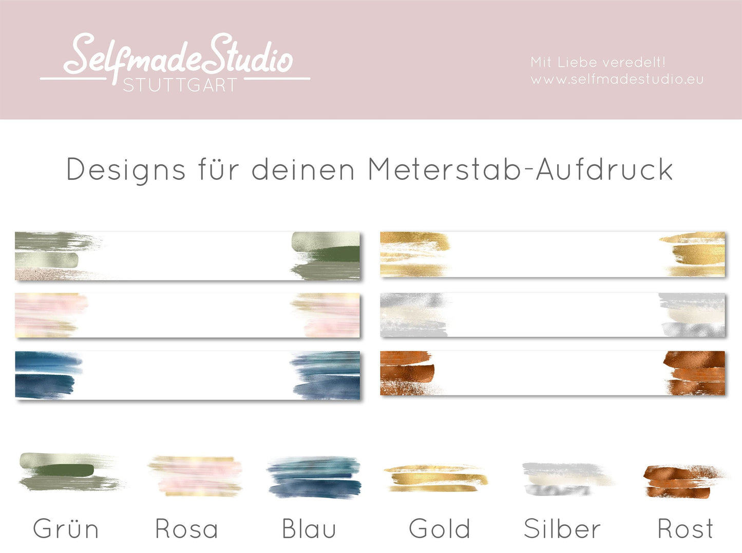 Meterstab mit Name oder Wunschspruch, Personalisierter Zollstock, Geschenk für Hobby Handwerker - SelfmadeStudio