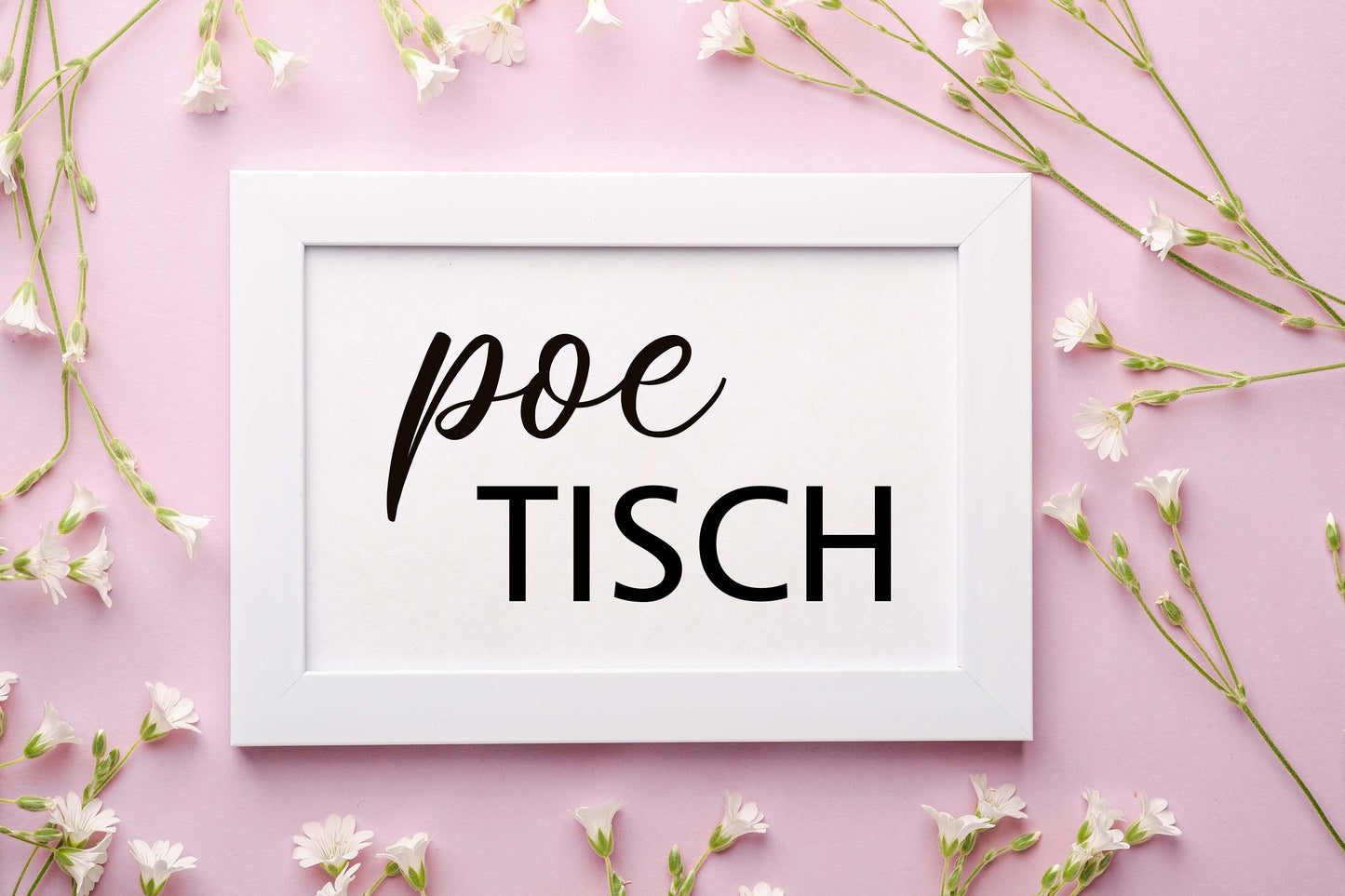 Aufkleber für die Tischordnung "chaoTISCH" Schriftzug | verschiedene Wörter möglich | Schriftzüge für den Sitzplan / Tische - SelfmadeStudio