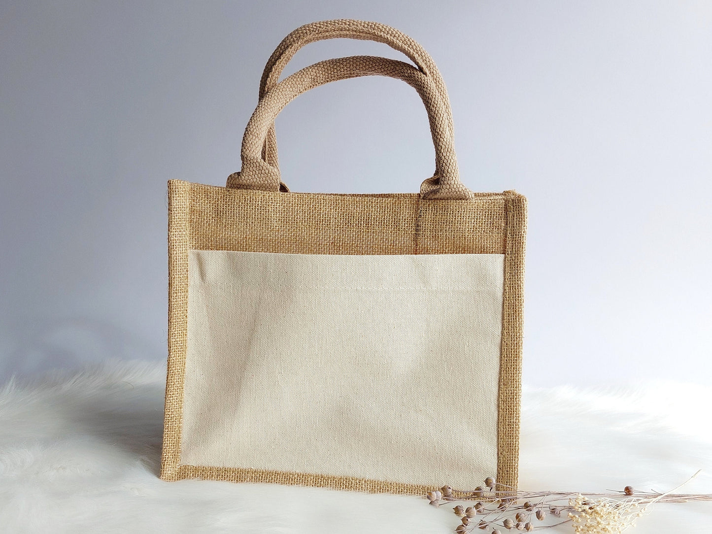 Personalisierte Jutetasche Initial & Name | Einkaufstasche mit Wunschname Schwarz und Initial Weiß Jutetasche Baumwolltasche Einkaufstasche