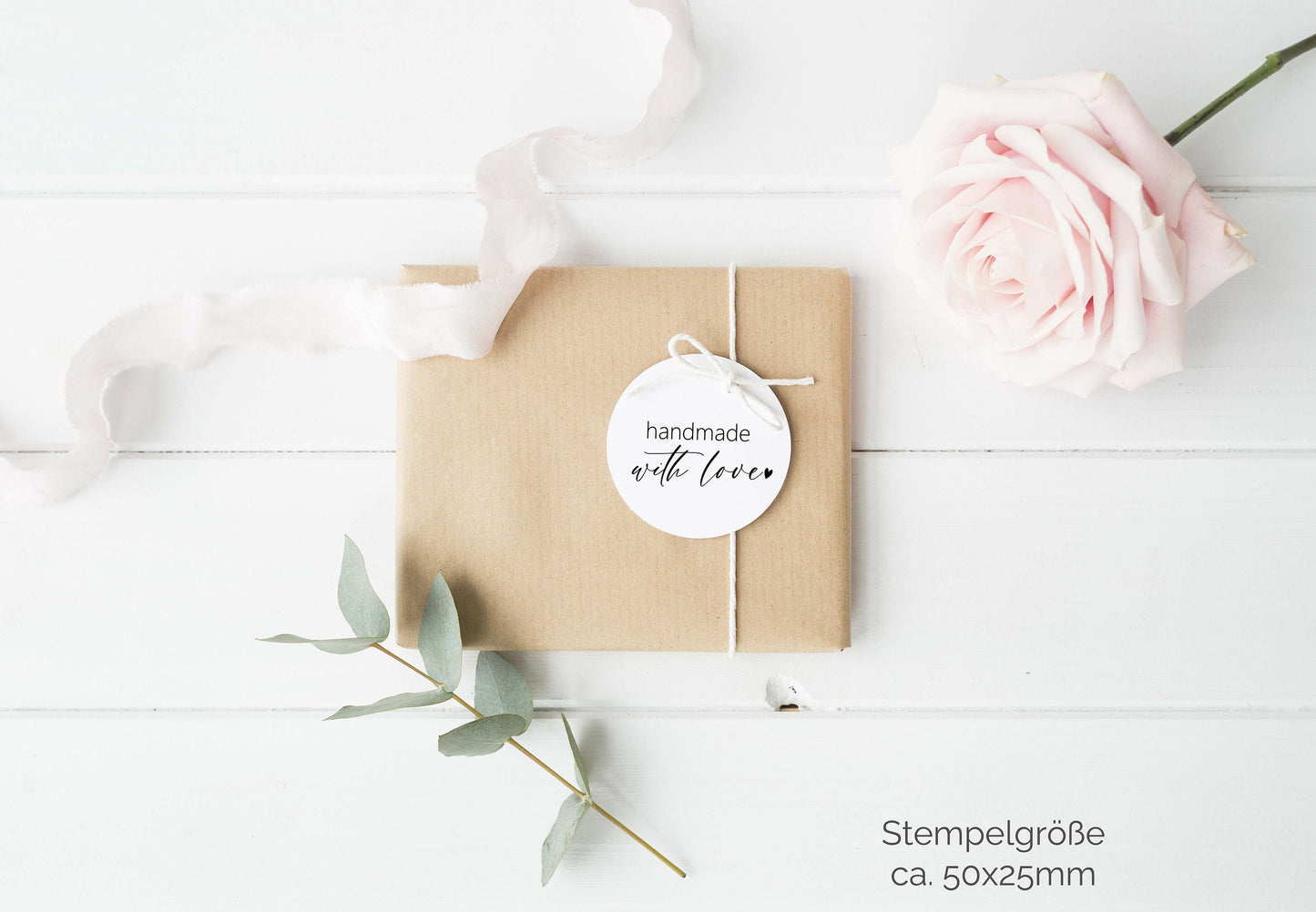 Füllerschrift | Liebe Worte Stempel 8 Motive | Für Dich | Toll gemacht | Vielen Dank | Viel Glück | Alles Liebe | Handmade with love