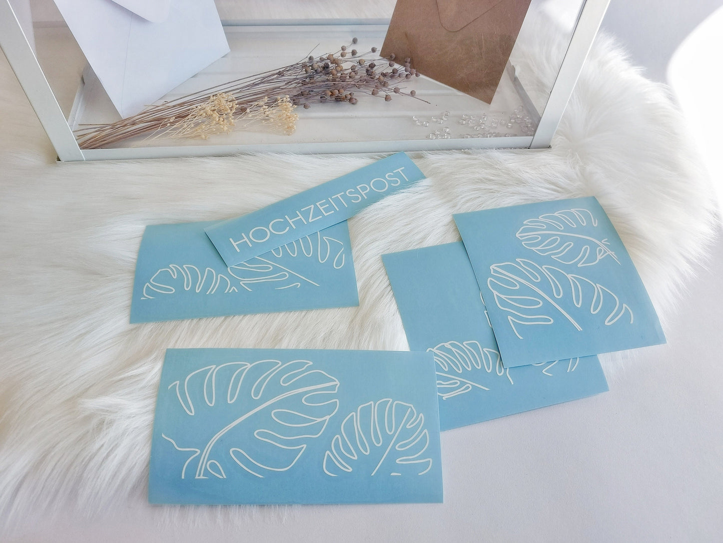 Aufkleber für Hochzeitspost "Groß" | Schriftzug für Kartenbox / Gewächshaus / Geschenketisch - SelfmadeStudio