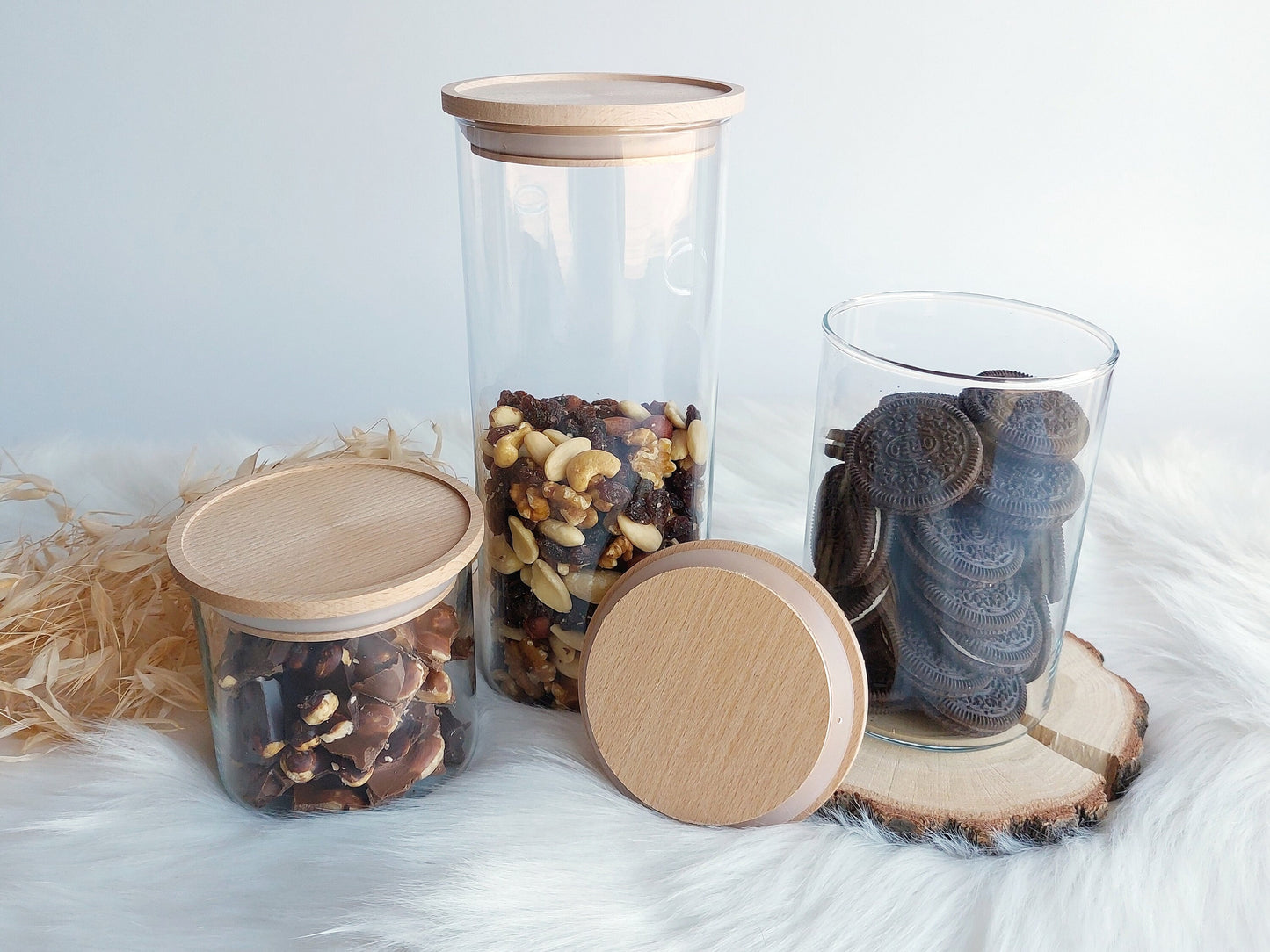 Vorratsglas - Danke | Holzdeckel mit Gravur | Danke, dass du mir beim Wachsen geholfen hast! | Personalisierung | Süßigkeitenglas | Geschenk