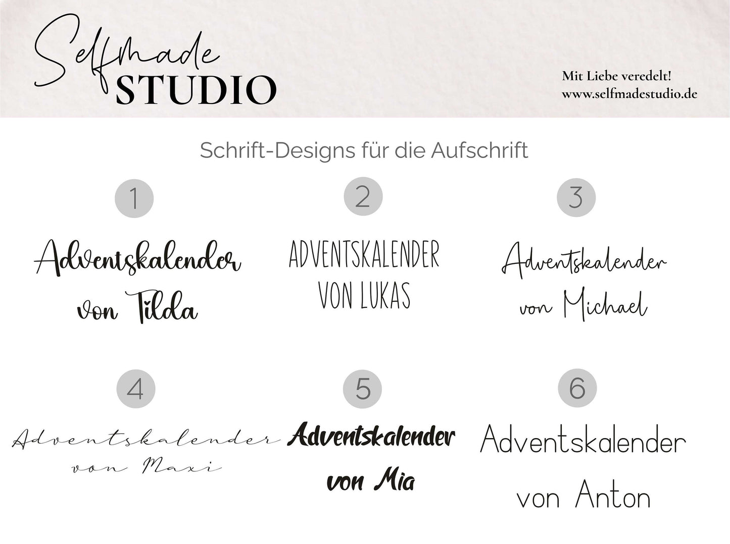 Adventskalender Holz-Schild mit Name | personalisiertes Holz Schild für den Adventskalender | Holzschild mit Name | Adventskalender Anhänger