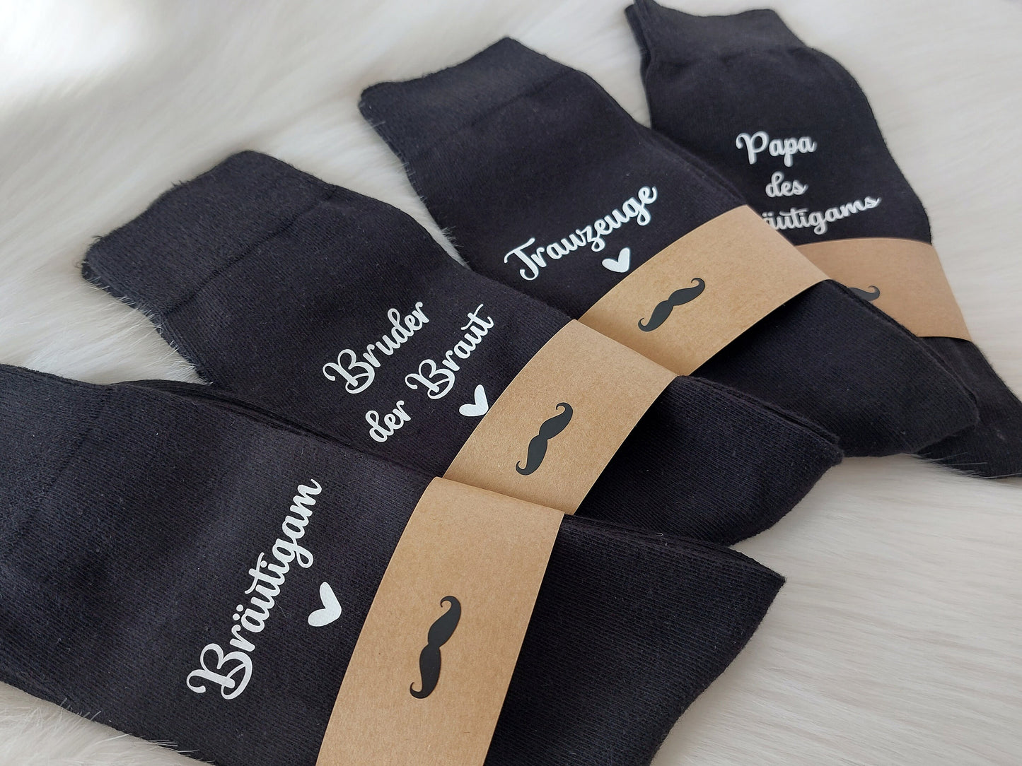 Hochzeitssocken mit Personalisierung | versch. Aufdrucke | Getting Ready Hochzeit Accessoire Bräutigam | Herren Männer Socken | Anzugsocken