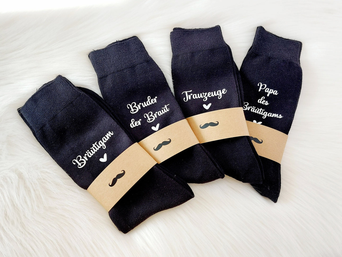 Hochzeitssocken mit Personalisierung | versch. Aufdrucke | Getting Ready Hochzeit Accessoire Bräutigam | Herren Männer Socken | Anzugsocken