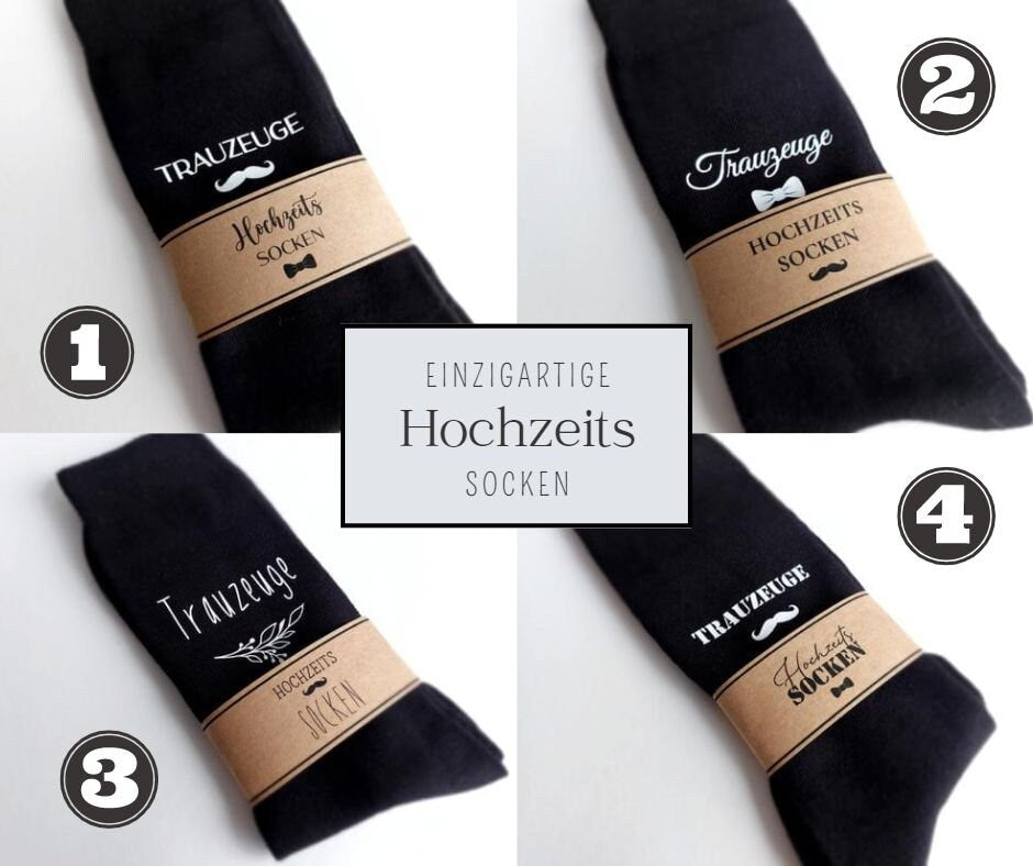 Trauzeuge Socken mit Geschenkbox - Willst du mein Trauzeuge sein? Gentleman Hochzeitssocken | Box mit Personalisierung | Herrensocken Anzug - SelfmadeStudio