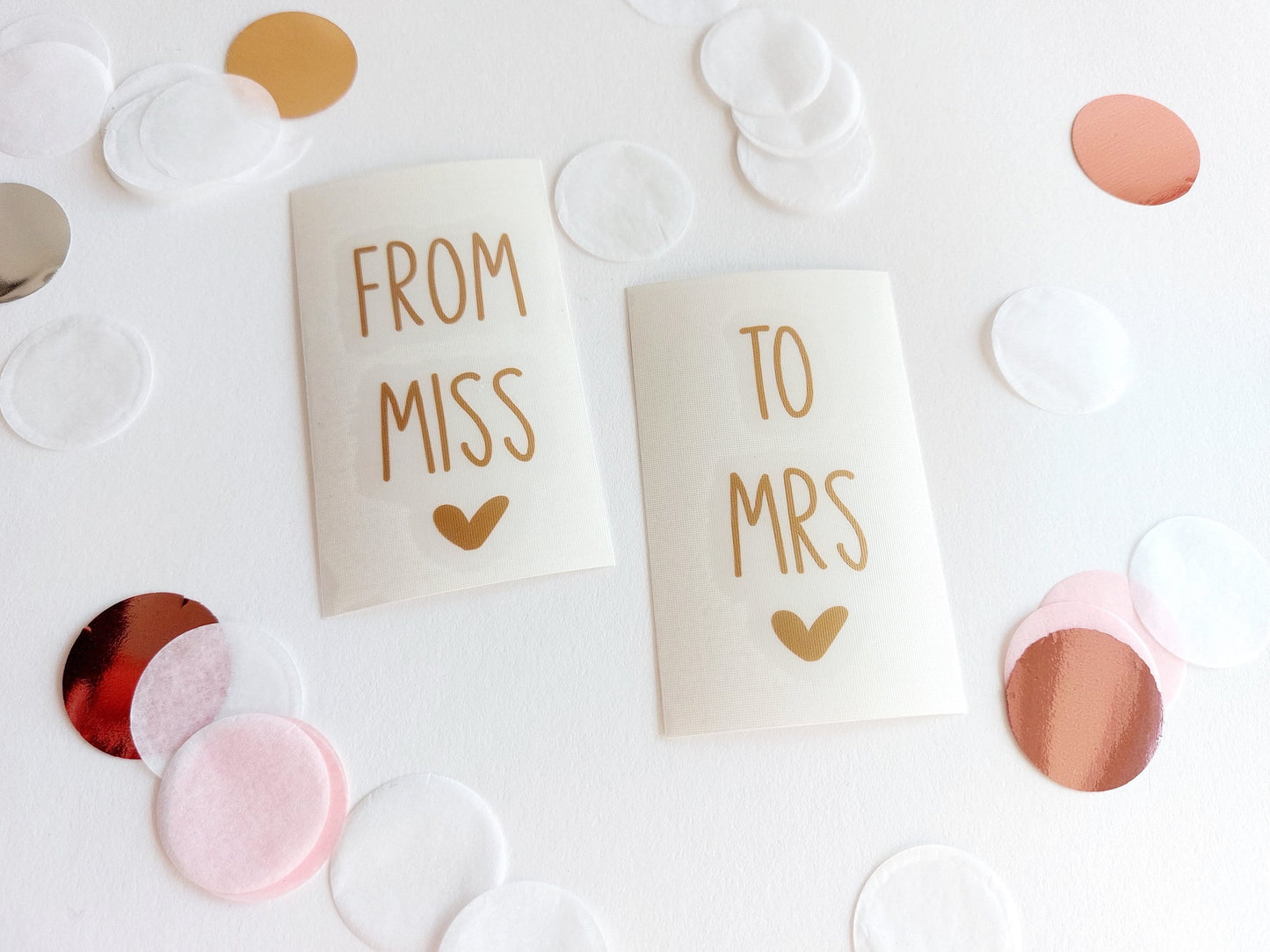 Braut Schuh Aufkleber | Aufkleber für die Brautschuhe Hochzeit Accessoire, Schuhsticker Set mit verschiedene Texte/Folienfarbe getting Ready