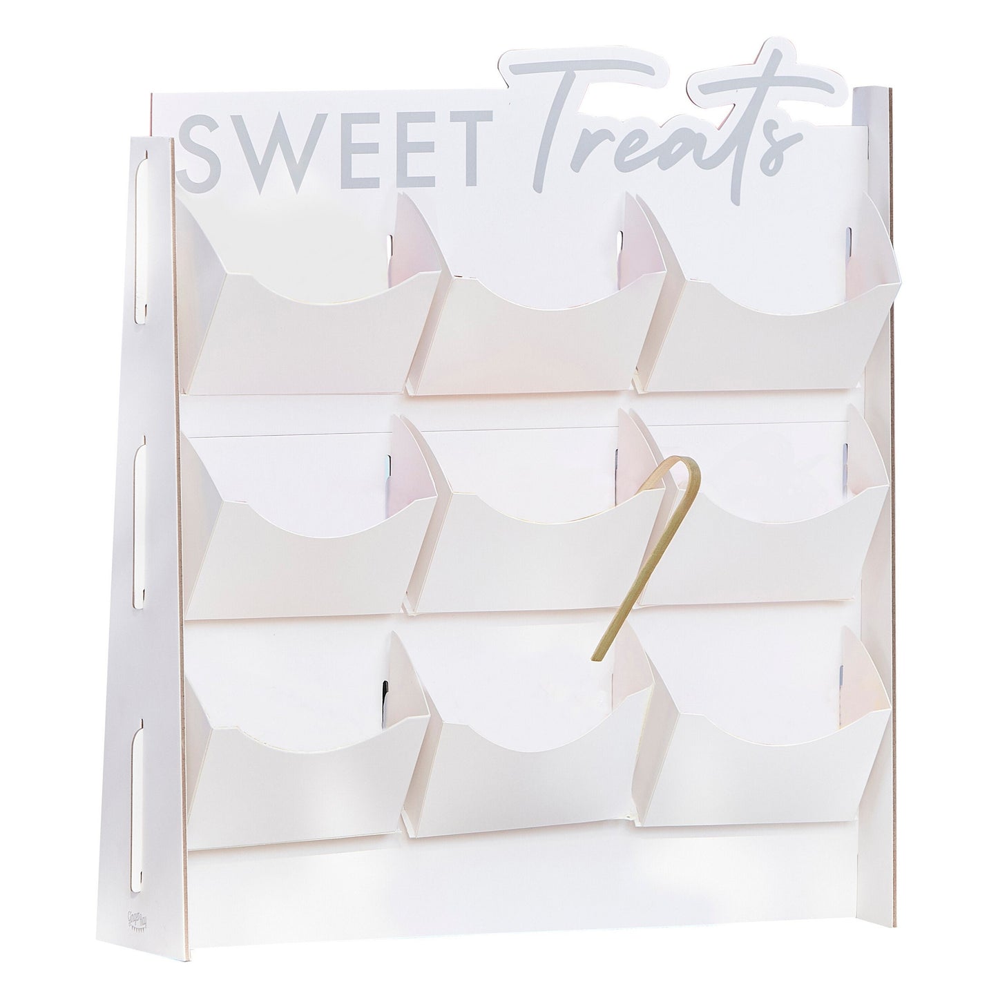 Süßigkeiten Ständer - Candy Bar | Aufsteller mit 9 Fächern mit Zange zum selbst befüllen | Party Tisch | Treat Stand Salty Bar Hochzeit - SelfmadeStudio