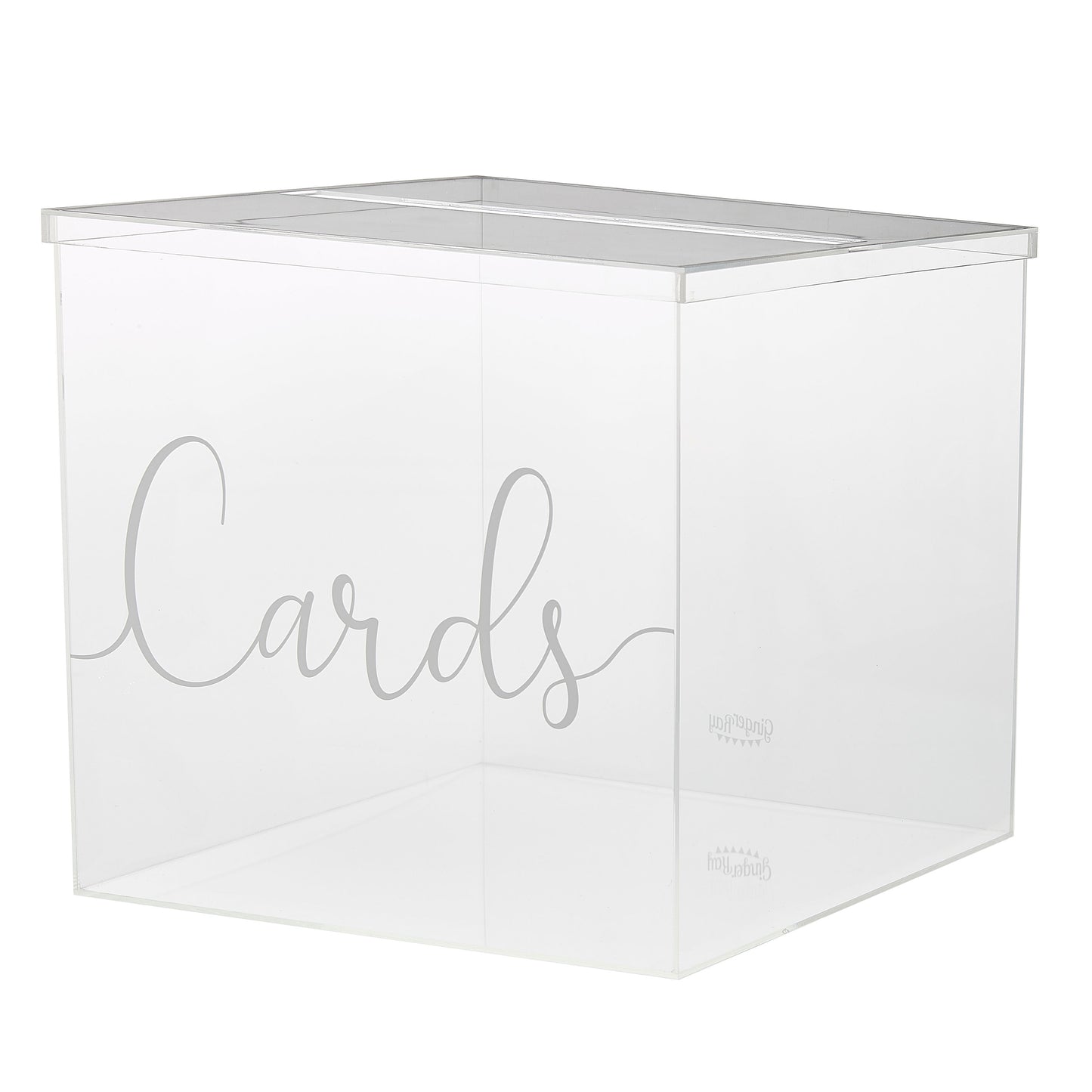 Acryl-Kartenbox für Geldgeschenke, elegante Hochzeit Geldgeschenk | Acryl Würfel für Karten mit abnehmbaren Deckel | Hochzeitgeldgeschenke - SelfmadeStudio