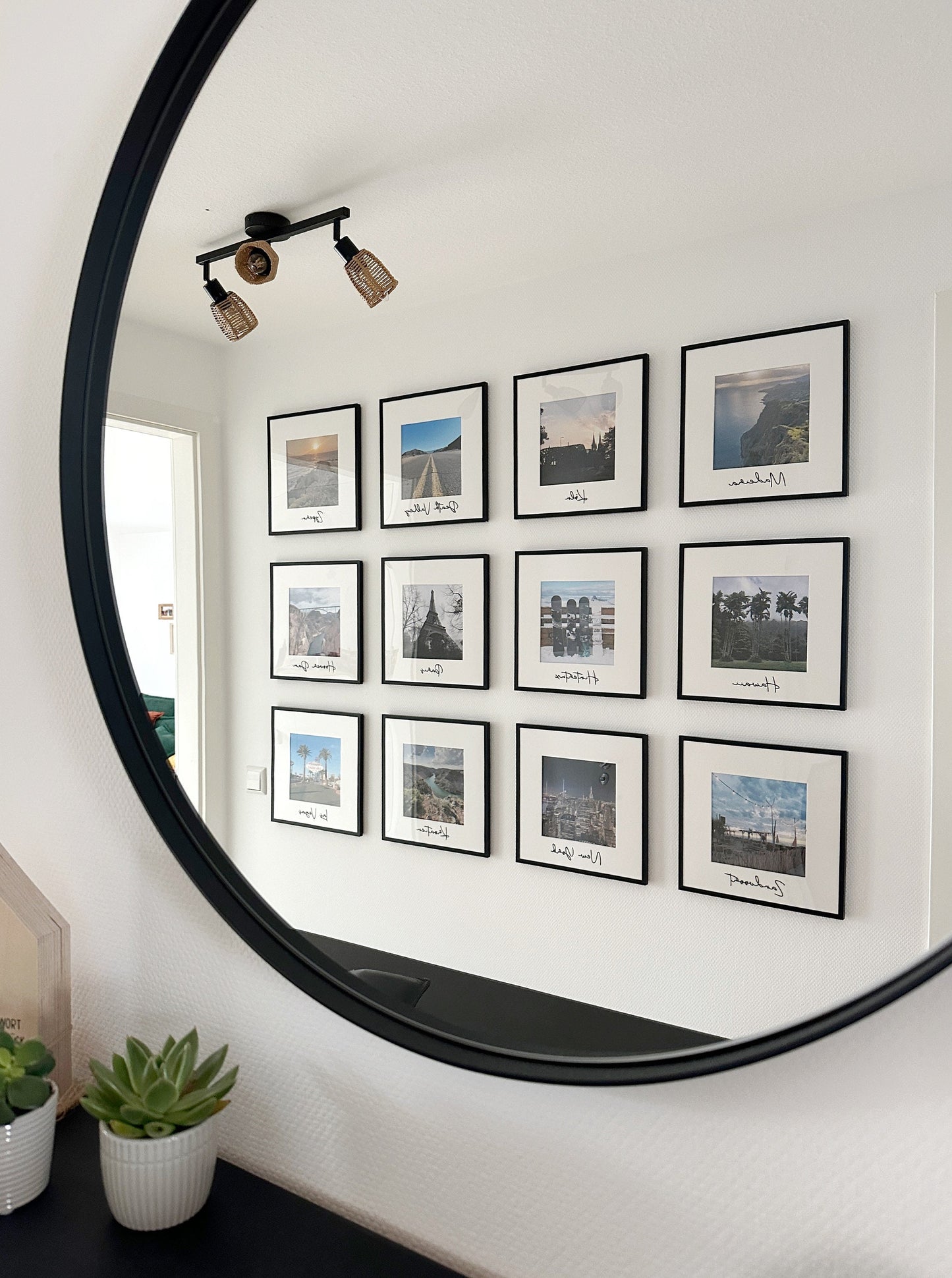 Plott-Schriftzug für Bilderrahmen zum Aufkleben | Urlaubserinnerung | verschiedene Schriftarten Aufkleber Städtenamen, Urlausort | Dekoidee