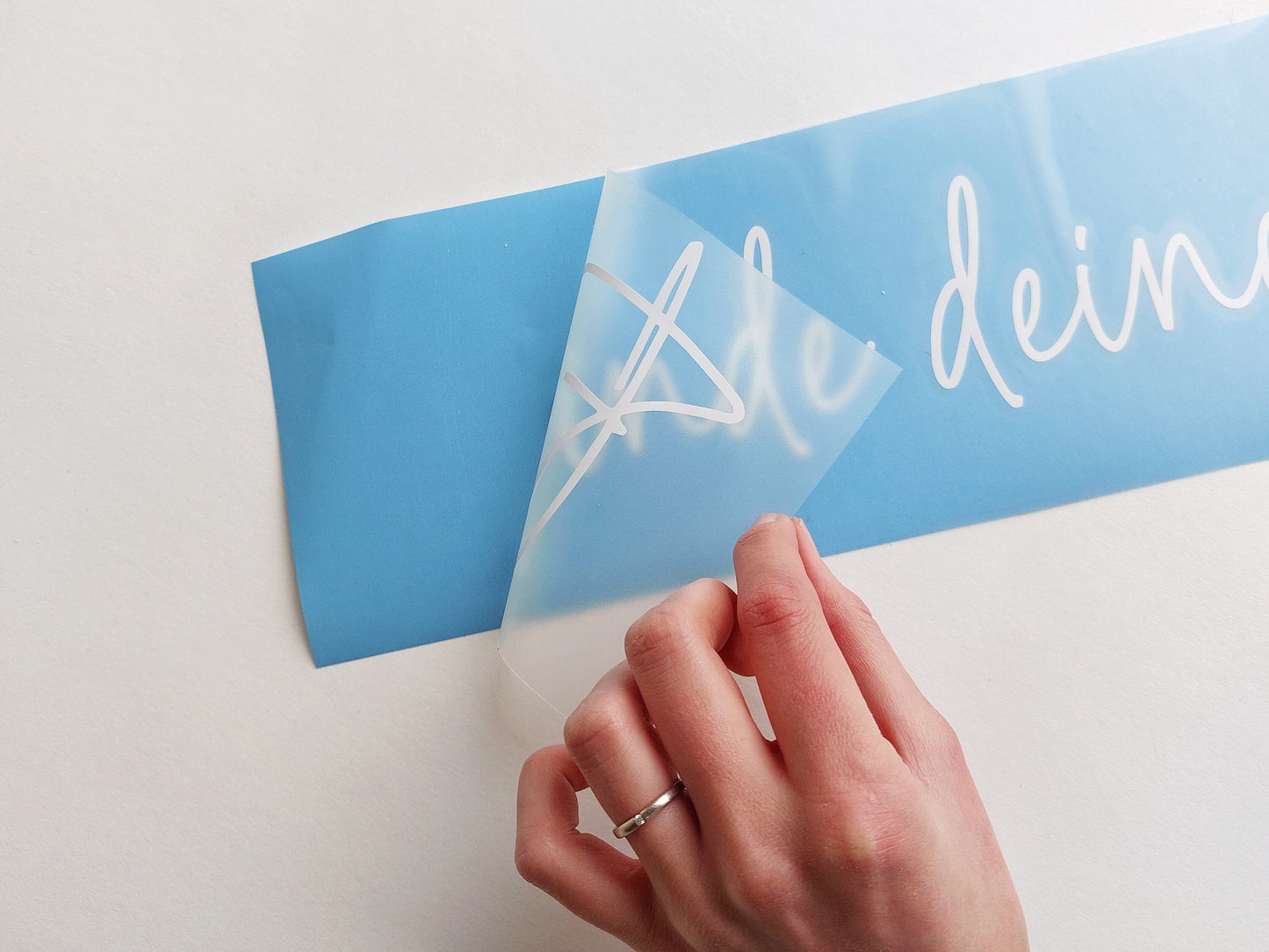 Willkommensschild Schriftzug DIY-Hochzeitsschild | 12 Designs bis 120cm Größe | personalisierte Plott Schriftzüge zum Aufkleben ohne Schild