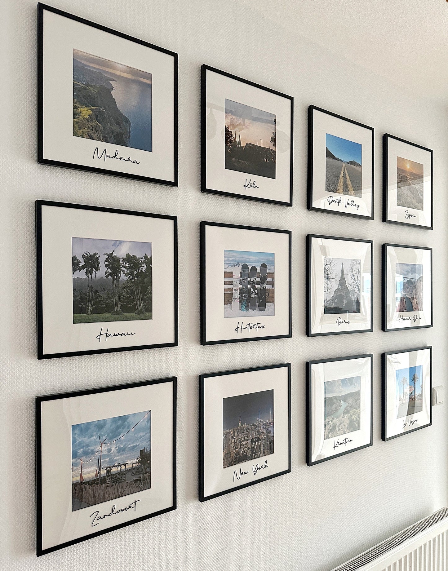 Plott-Schriftzug für Bilderrahmen zum Aufkleben | Urlaubserinnerung | verschiedene Schriftarten Aufkleber Städtenamen, Urlausort | Dekoidee