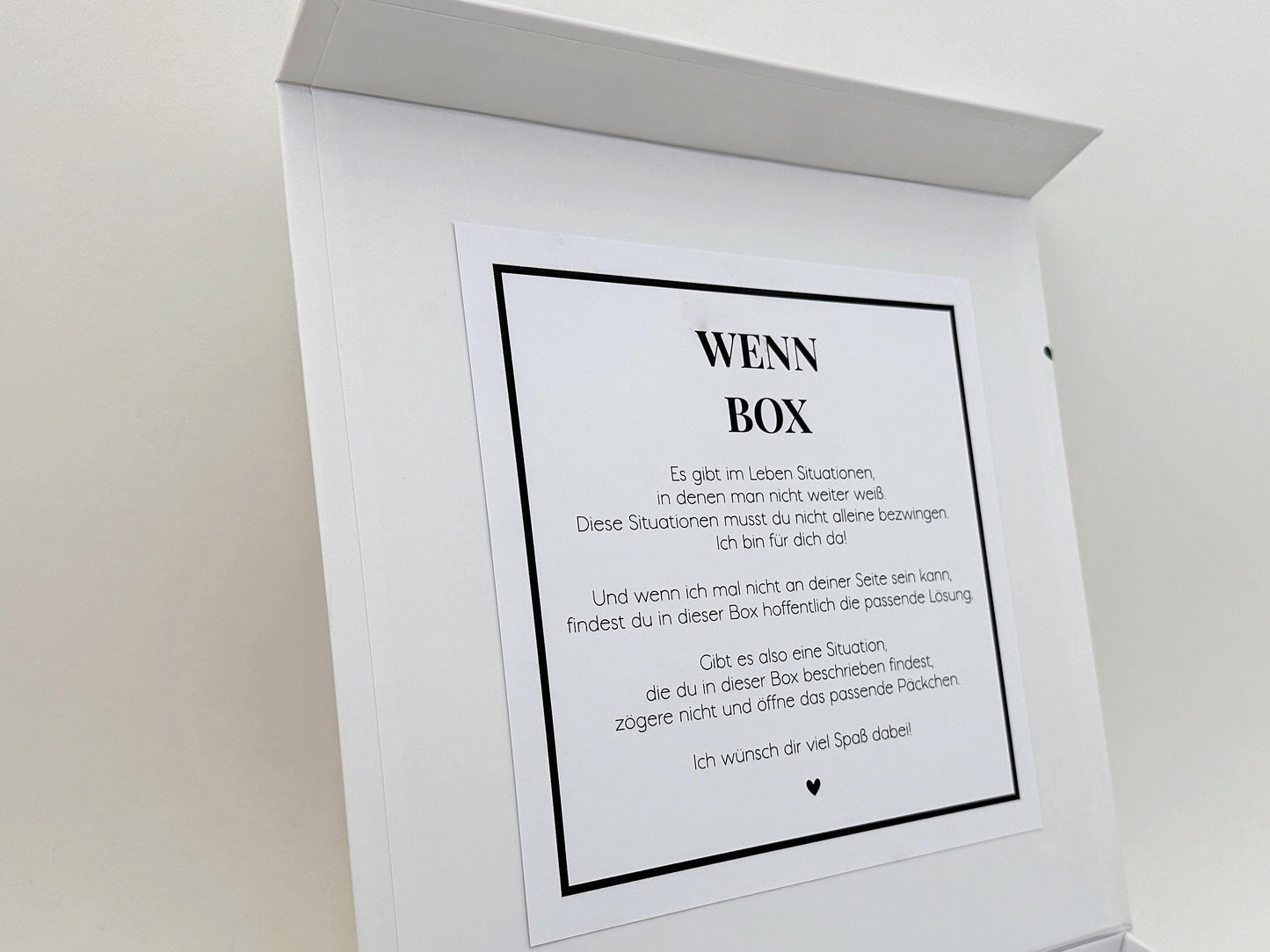 Wenn-Box Erklärung Beschreibung, SelfmadeStudio Innen-Text