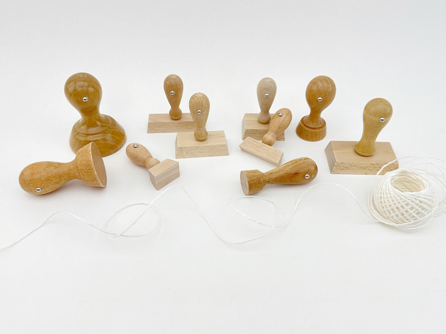 Stempelsortiment Stempelgröße rechteckig 10x50 oder 20x70mm Stempelformat Stempelholz Stempelgummi stempeln