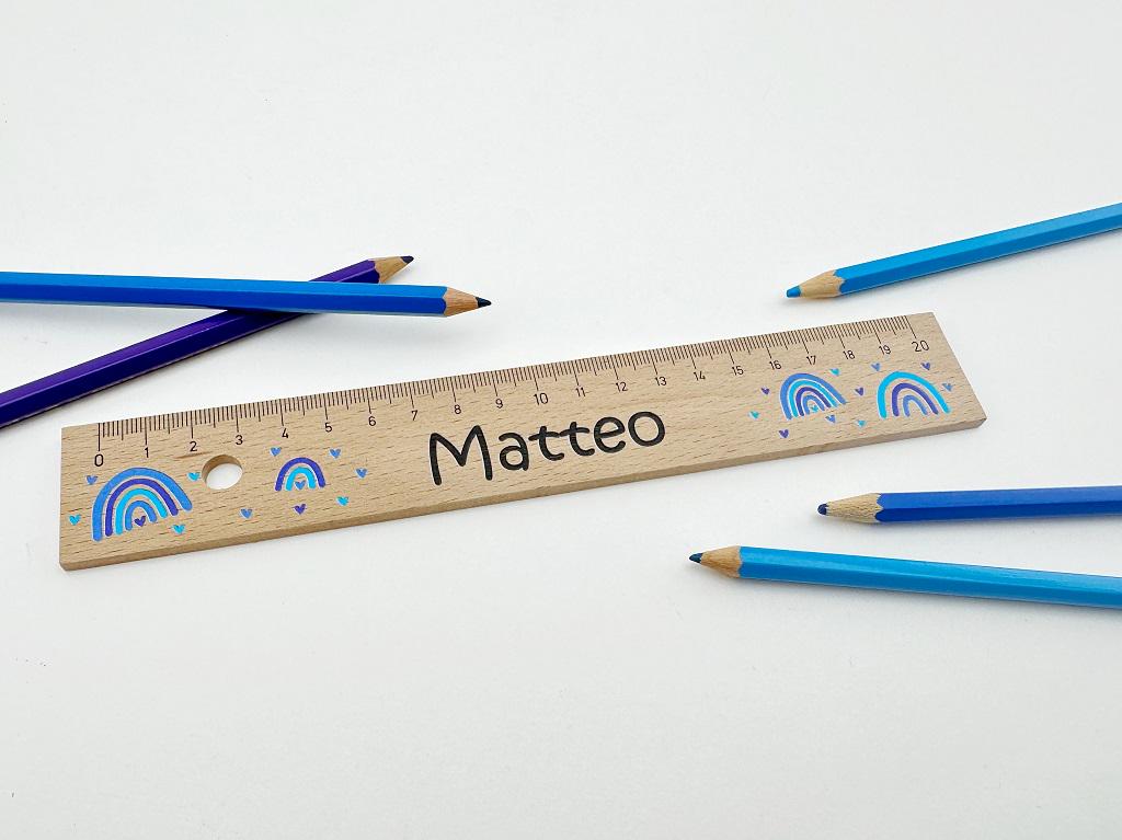 Lineal personalisiert Holz, Lineal mit Namen, Geschenke Einschulung, Einschulungsgeschenke, Schulkind 2025 Schulanfang Geschenk Idee 20/30cm