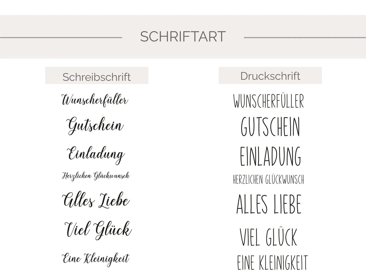 Individueller Stempel: Wunscherfüller/ Einladung / Gutschein | Format 20x70 mm | Holzstempel personalisiert | Kreativstempel / Bastelstempel