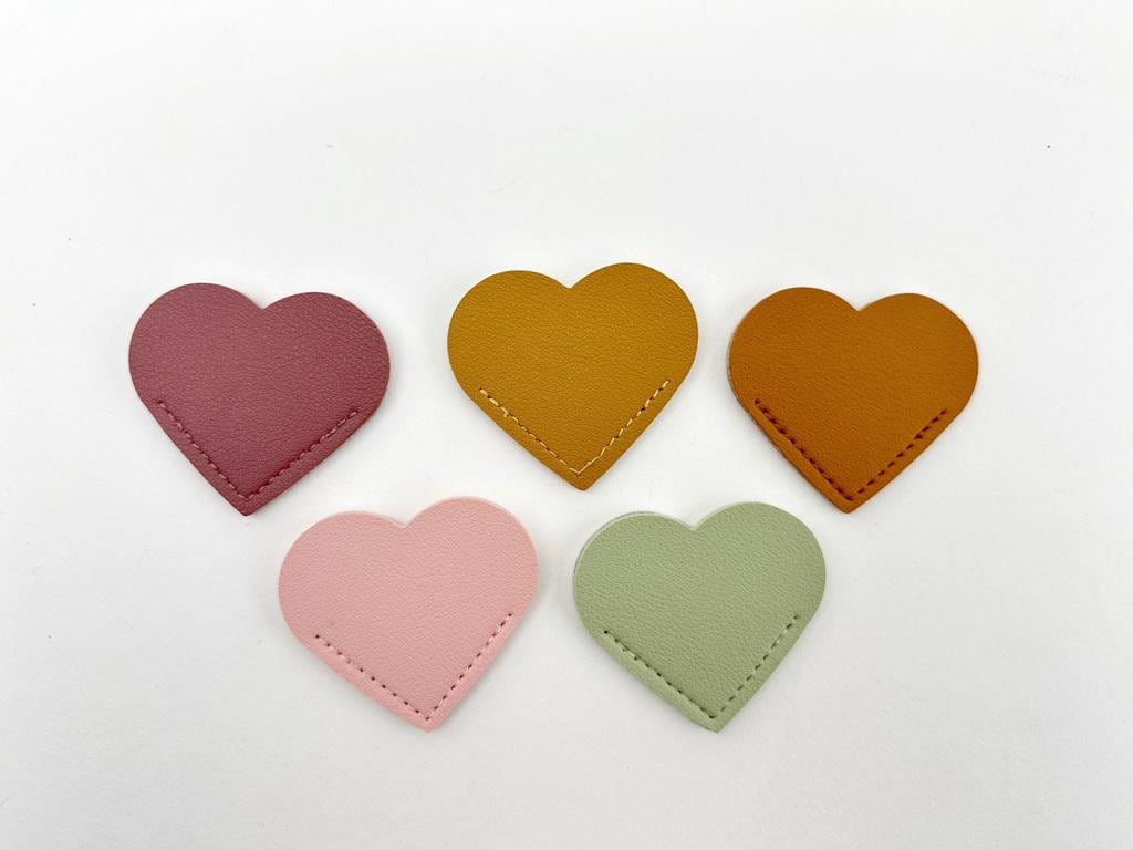 Lesezeichen Herzen Farben bunt