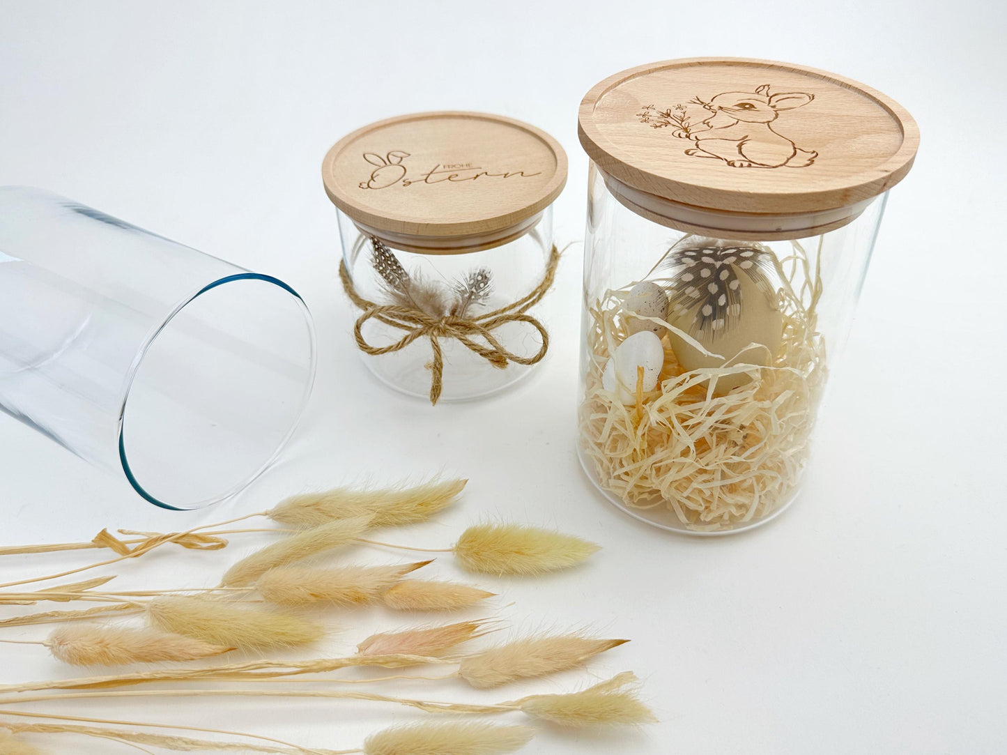 Ostergeschenk Idee, DIY Geschenk zu Ostern, Glas zum selbst Befüllen, Alternative zum klassischen Osternest, Osterglas, Osterhase, Frohe Ostern