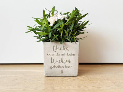 Keramiktopf Boho Stil matt grau – perfekt für moderne Deko