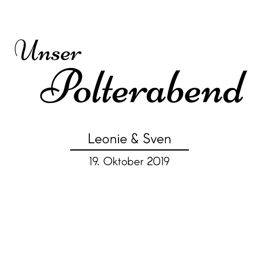 Polterabend Scherben für Bilderrahmen nur Aufkleber - Unsere Glücksscherben / Unser Polterabend, Erinnerungsgeschenk mit vielen Designs - SelfmadeStudio