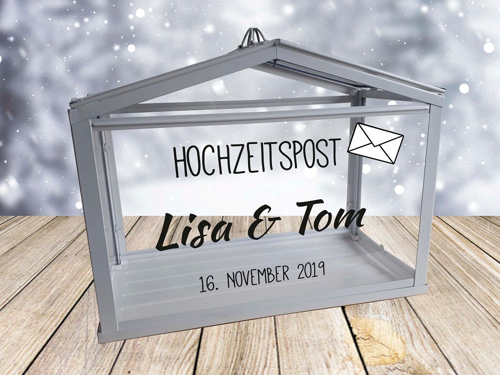 Aufkleber für "Hochzeitspost" | personalisierter DIY-Schriftzug zum Aufkleben | für Geldgeschenke / Kartenbox / Geschenketisch - SelfmadeStudio