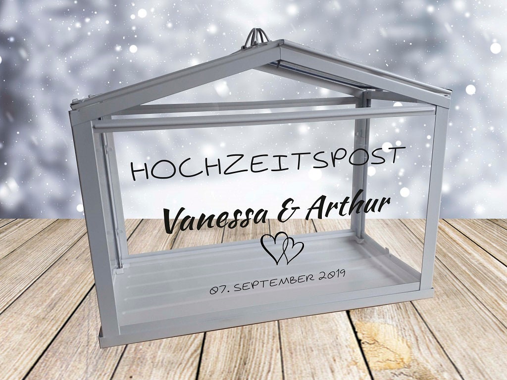 Aufkleber für "Hochzeitspost" | personalisierter DIY-Schriftzug zum Aufkleben | für Geldgeschenke / Kartenbox / Geschenketisch - SelfmadeStudio