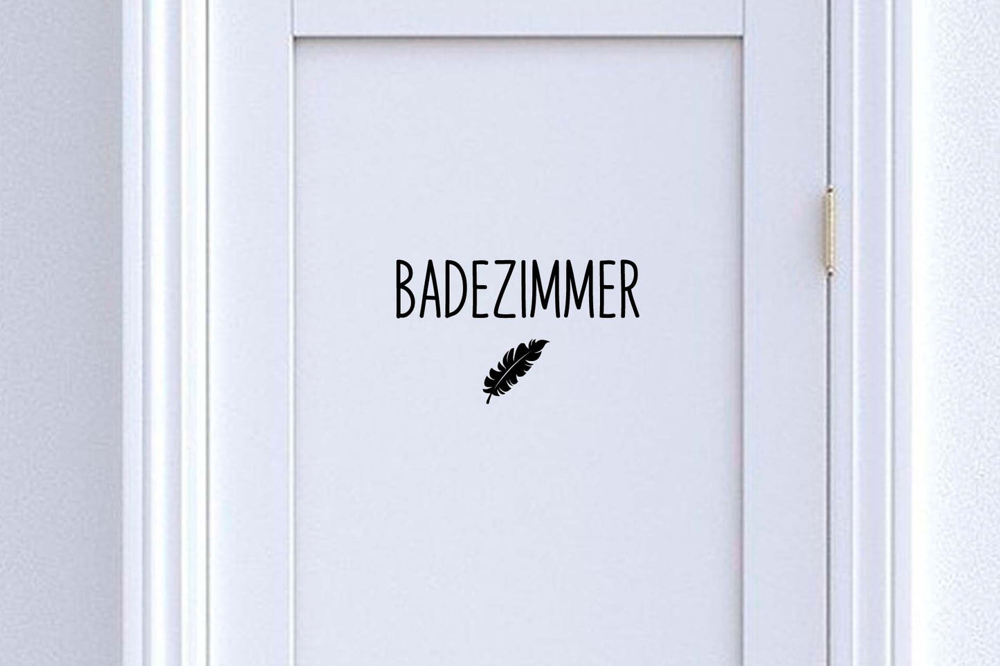 aufkleber - türschild schriftzug "badezimmer" mit symbol | plott