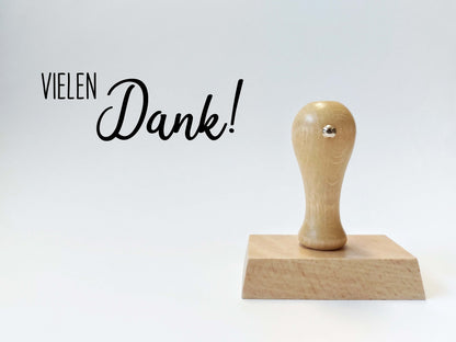 Vielen Dank! | 60 x 30 mm | 50 x 35 mm | Hochzeitsstempel | Dankeschön Gummi Stempel | Gast Geschenk | 4 Design zur Auswahl | Rechteckig