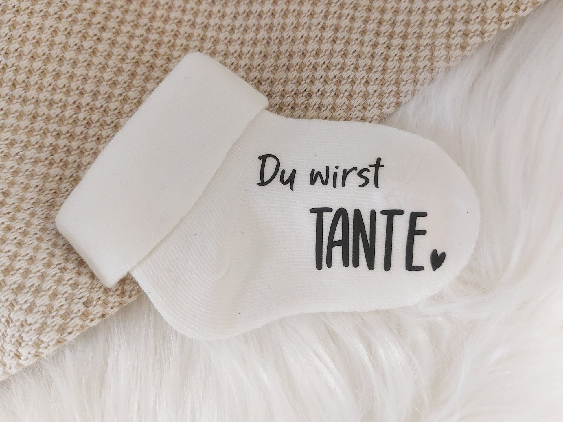 Babysocke - Schwangerschaft verkündung | Wir werden Eltern Verkündung | Du wirst Papa | Du wirstt Oma | Personalisierte Babysocke | Söckchen