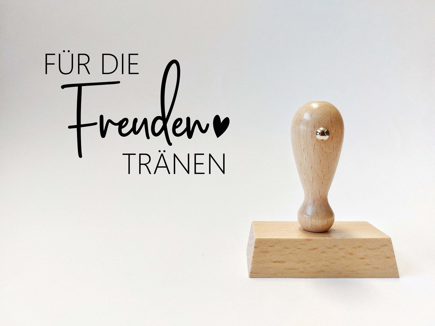 Für die Freuden Tränen | 60x30 mm | 50x35 mm | Hochzeitsstempel | Taschentücher Trauung Freudentrännen | 4 Design zur Auswahl | Rechteckig