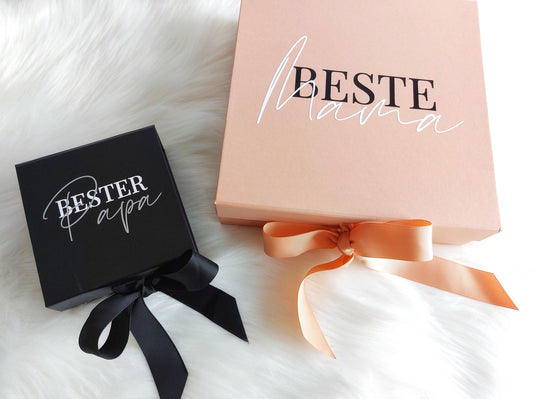 Geschenkbox Beste mit Namen & Schleife | personalisierte Box | Trauzeugen Geschenk | Patentante | beste freundin | beste mama | bester papa