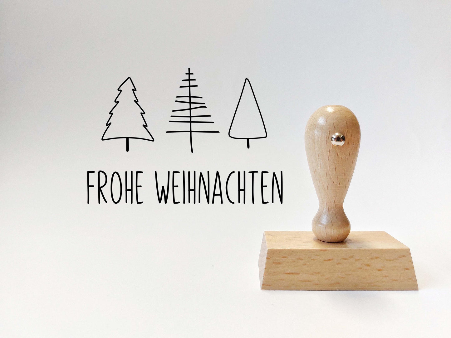 Weihnachtsstempel Titelbild Frohe Weihnachten Tannenbaum Weihnachtspost