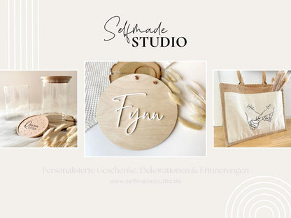 SelfmadeStudio Produktvielfalt, Lasergravur, Plott, Stempel, Textildruck, UV-Druck, Digitaldruck, Veredelung, Produktion, Gestaltung, Personalisierte Geschenke und Dekoartikel, individuelle Geschenkideen