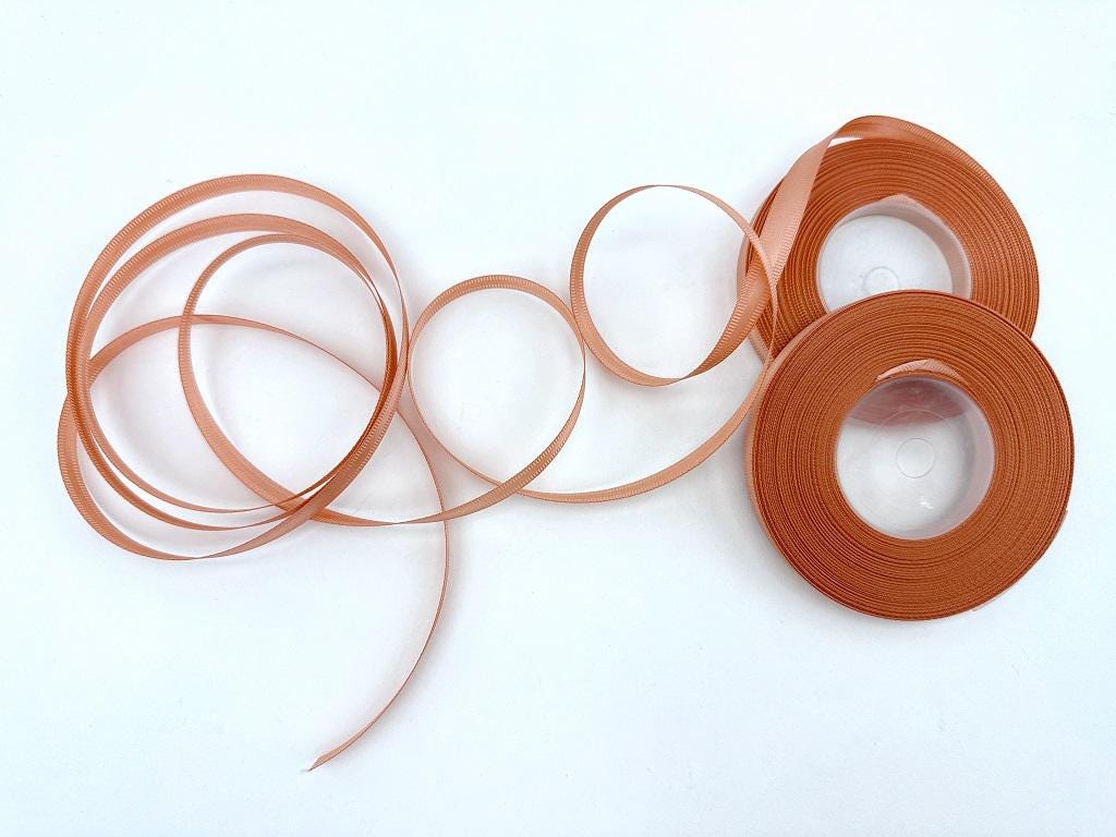 Satinband geriffelt 9mm – 25 Yards Geschenkband in Weiß, Grün, Grau, Orange, Schwarz für DIY, Basteln & Hochzeit, Weihnachten, Advent Band