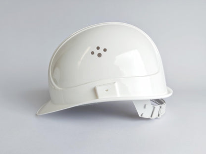 Bauherren-Bauhelm Weiß mit Wunschnamen | personalisierter Kopfschutz | Bauherrin Baustelle Helm | hochwertiger Deko Kopfschutz Bauhelm