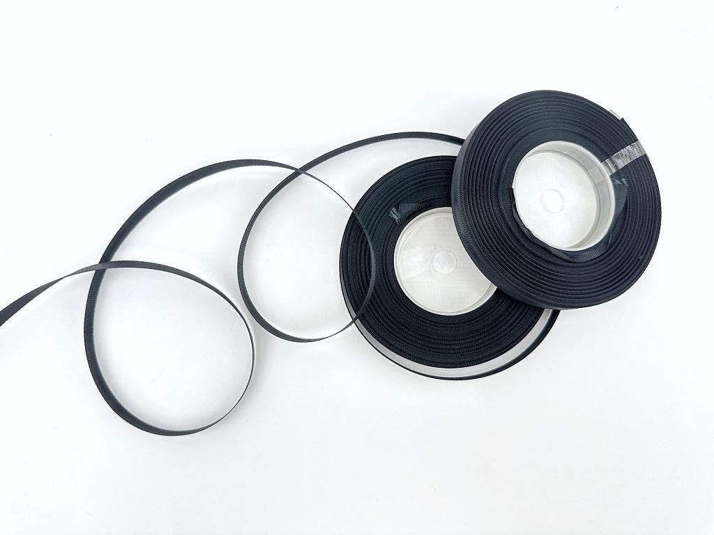 Satinband geriffelt 9mm – 25 Yards Geschenkband in Weiß, Grün, Grau, Orange, Schwarz für DIY, Basteln & Hochzeit, Weihnachten, Advent Band