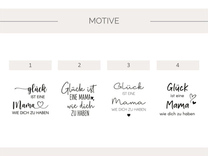 Blumentopf Beton-Optik Glück | Glück ist eine Mama wie dich zu haben | Muttertag Oma Freundin Schwester Nachbarin personalisiertes Geschenk