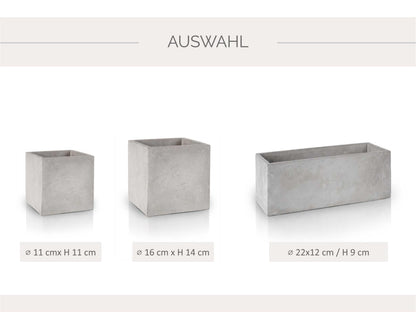 Blumentopf Beton-Optik Glück | Glück ist eine Mama wie dich zu haben | Muttertag Oma Freundin Schwester Nachbarin personalisiertes Geschenk