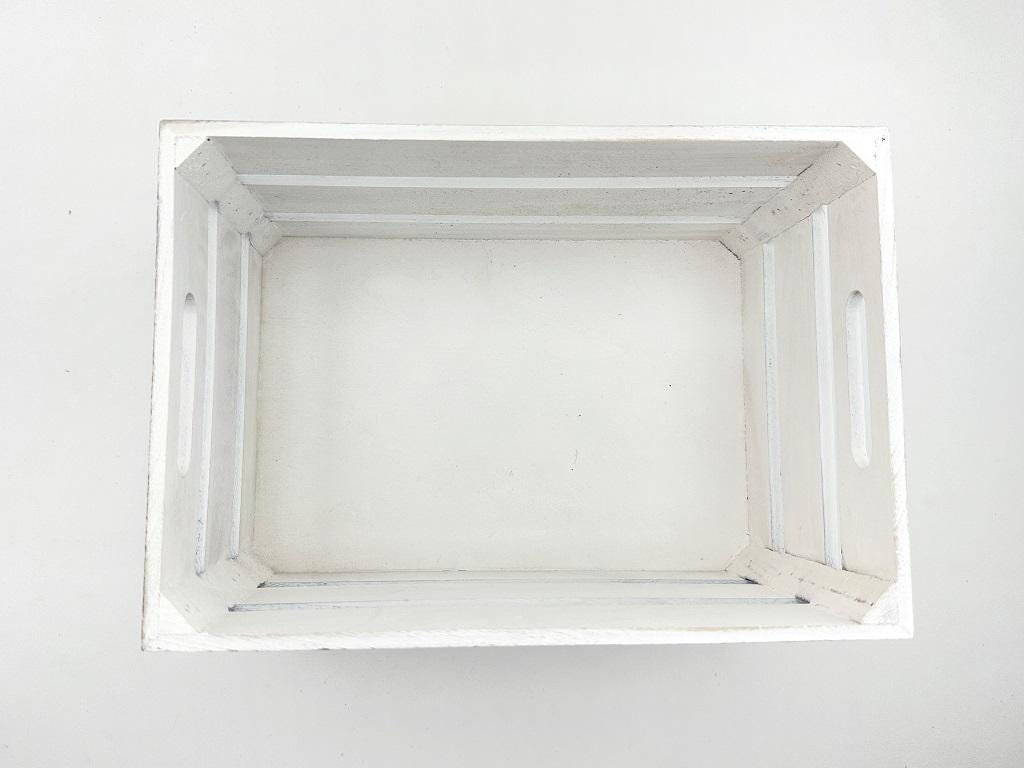 Weihnachtsmarkt "to Go" Vintage Weiß Holzkiste | personalisierbar, Aufbewahrung, Geschenkidee, Dekobox Weihnachten, Geschenk für Freunde